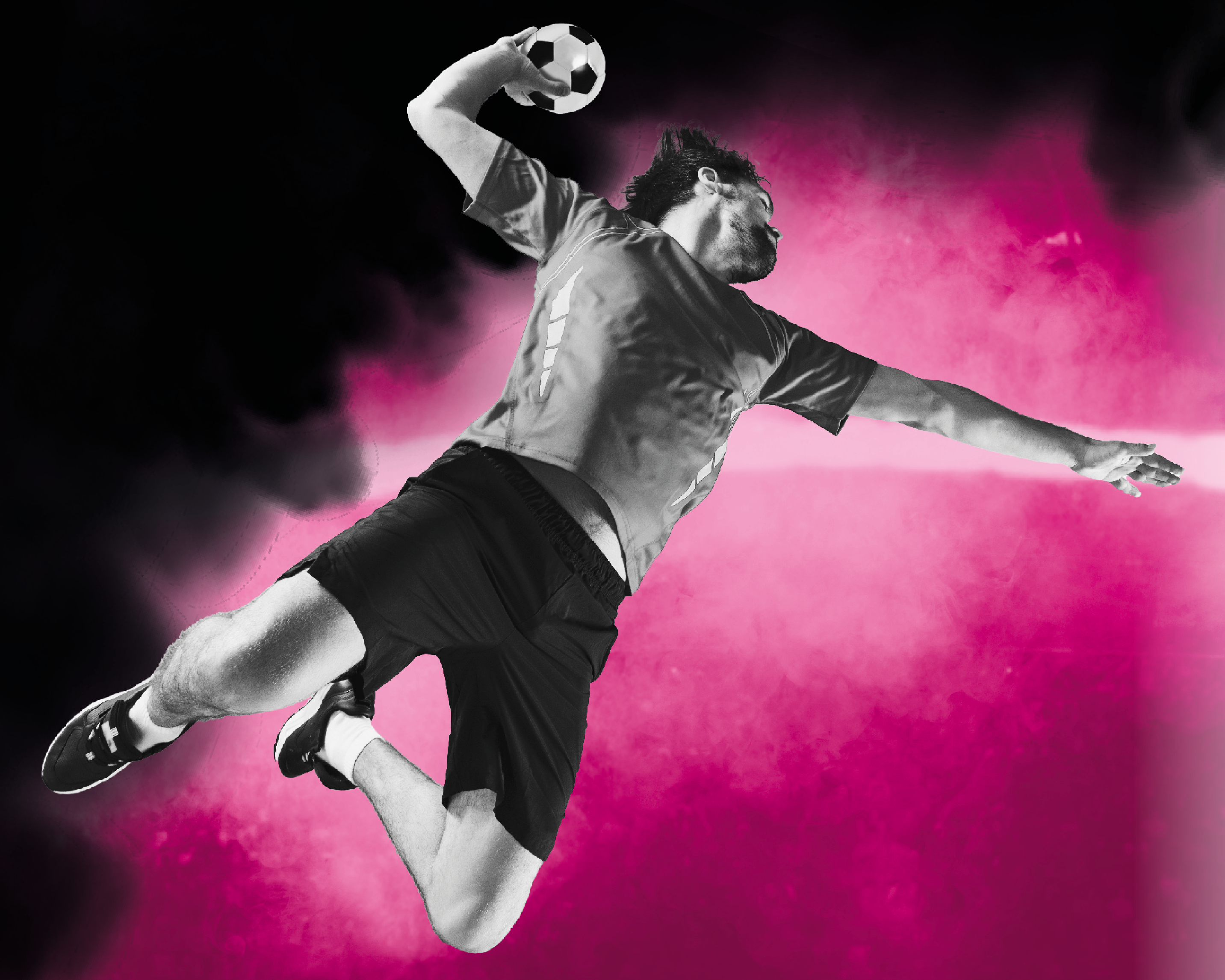 Handball-foil2sport-HandballSpielerAngriffswurf