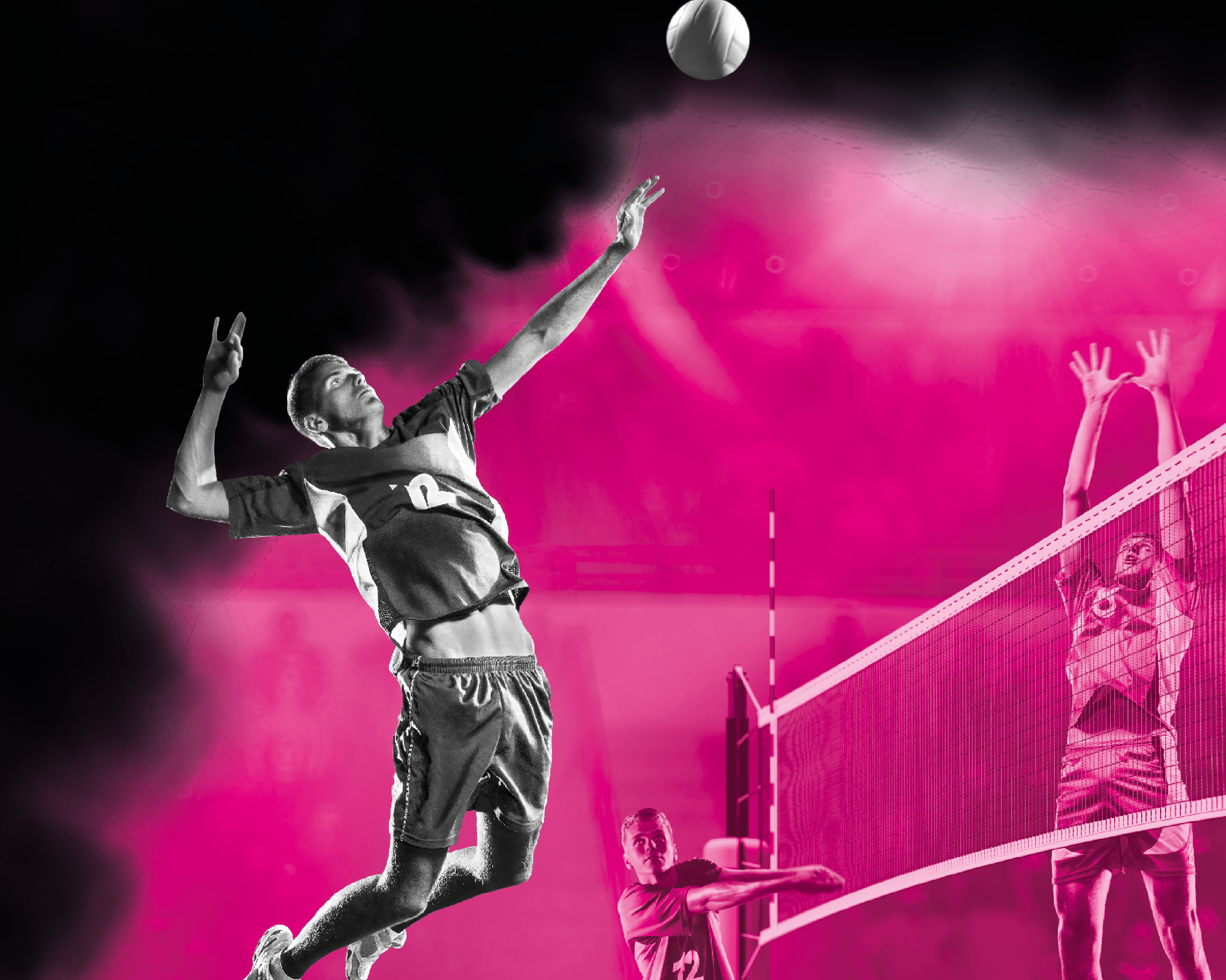 Volleyball-foil2sport-VoleyballSpielerAngriffswurf