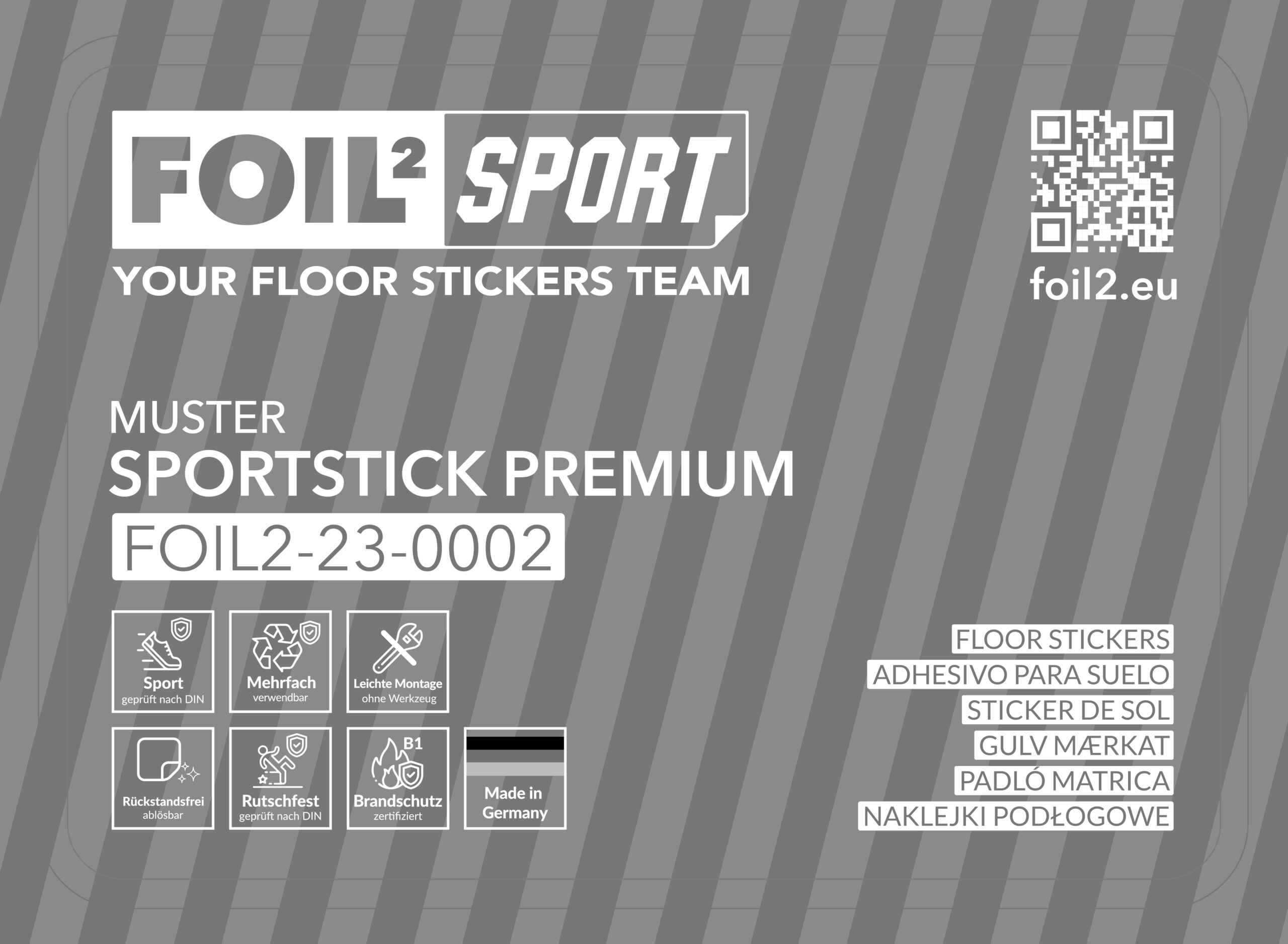foil2sport – Folienmuster Sportstick Premium